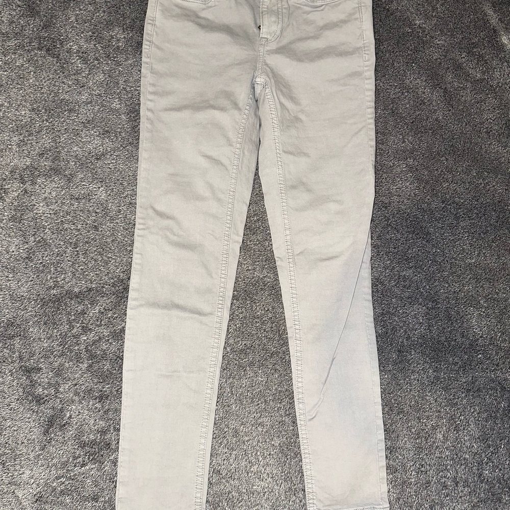 Calvin Klein Jeans Womens Grey Ankle Skinny Pants Size 26